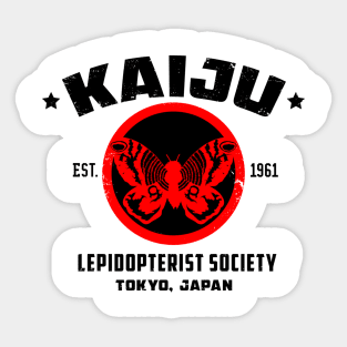 Kaiju Lepidopterist Society (Light Print) Sticker